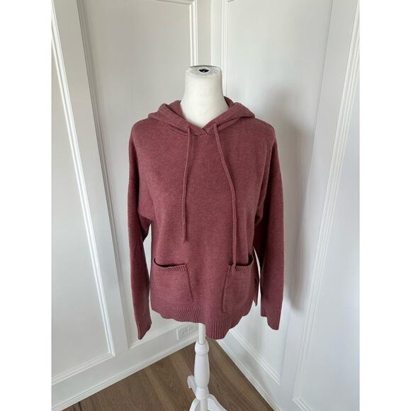 A New Day Womens Mauve Casual Hooded Pullover Sweater Size Medium - Picture 1 of 10